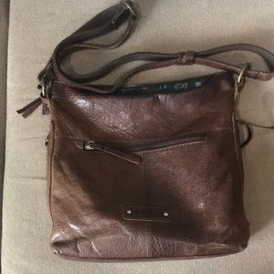 Lucky brand leather cross body